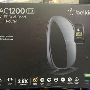 NEW in box Belkin AC1200 DB wifi dual band AC+router